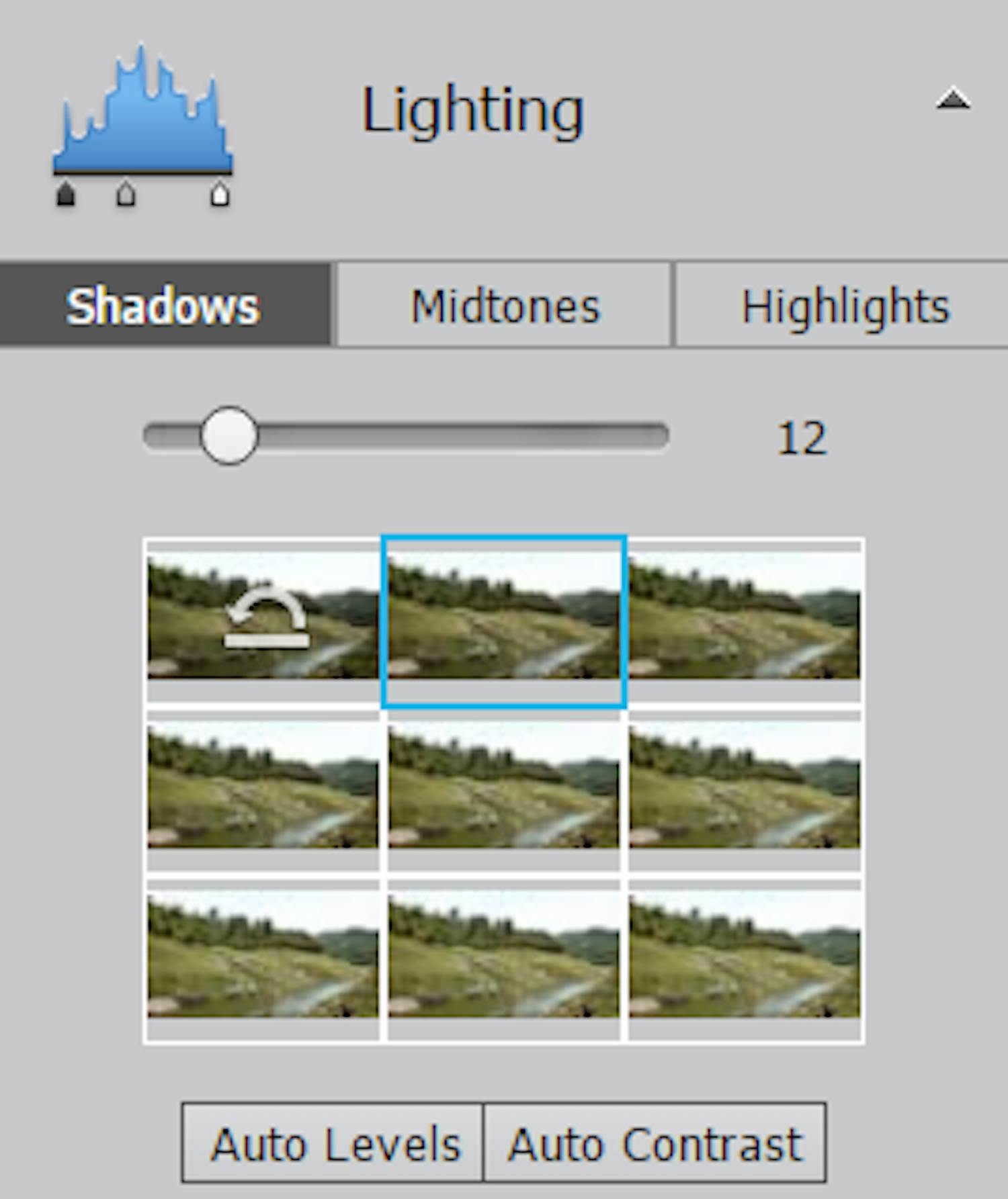 Lighting Photoshop Elements.